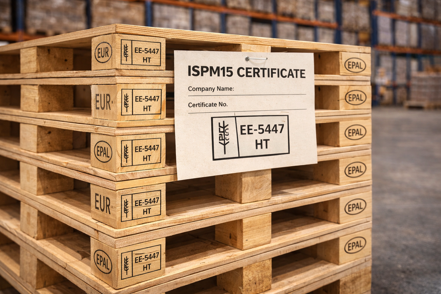 Heat Treated IPPC Stamped Pallet